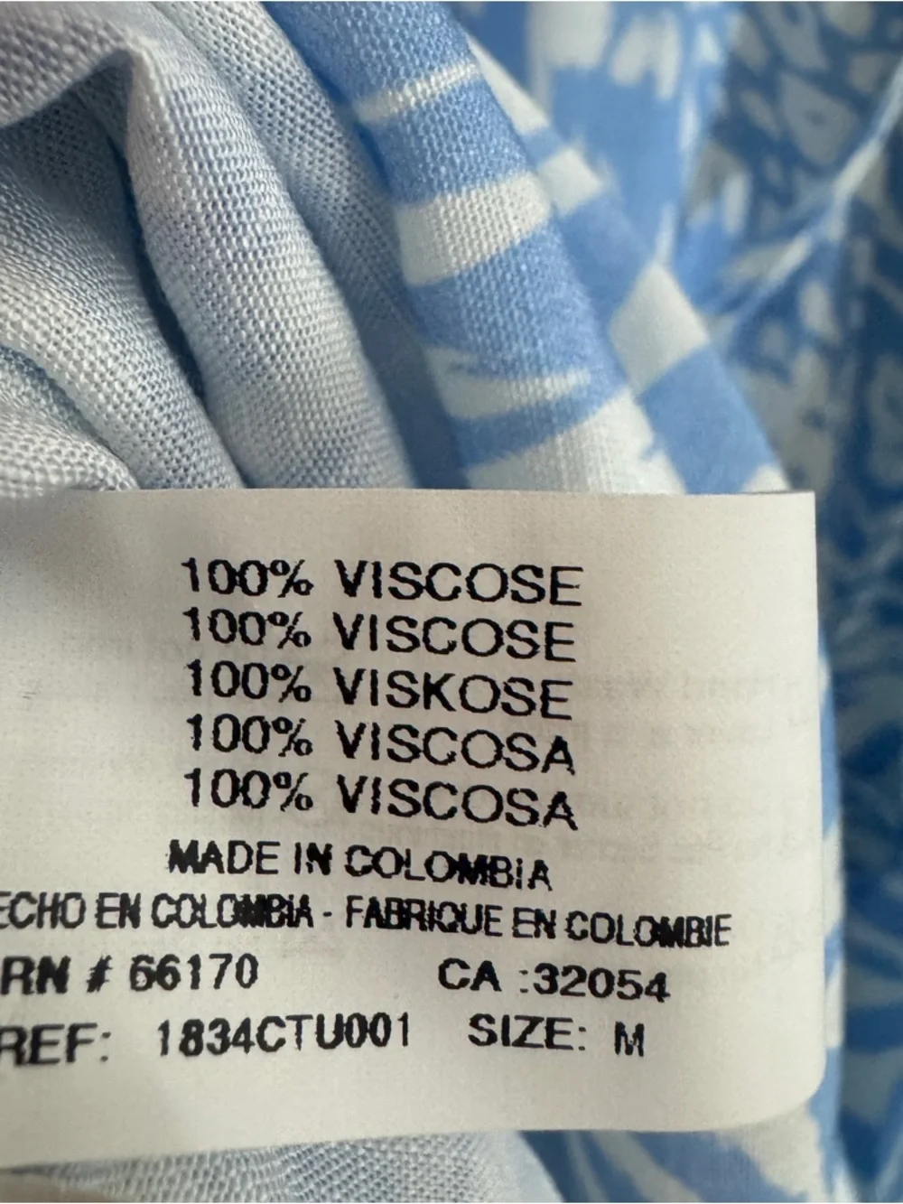 Maaji Helena Mini Dress M Blue White Boho Beach Cover Up Tassel MSRP $98 - Picture 7 of 8